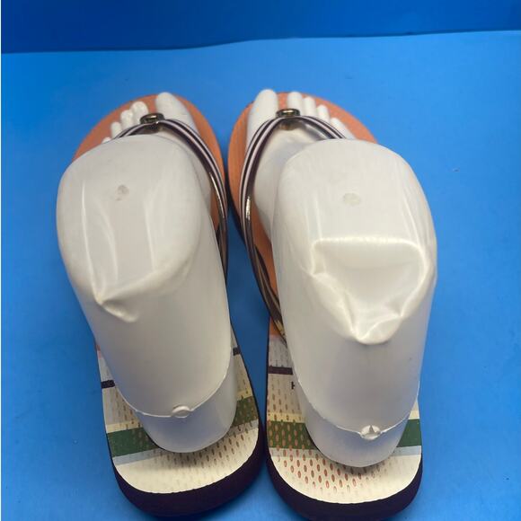 Tori Burch Women Multicolor Flip Flop Sandals 7 Some Fading - Picture 5 of 9